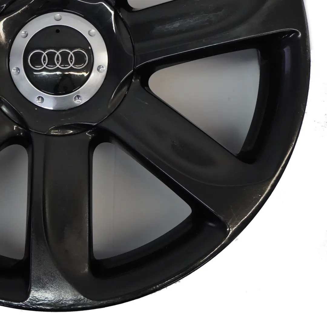 Audi TT Mk2 8J Black Alloy Wheel Rim 18" ET:52 9J 7-Spoke - SKU 8J0601025AC-4 - Part number 8J0601025AC