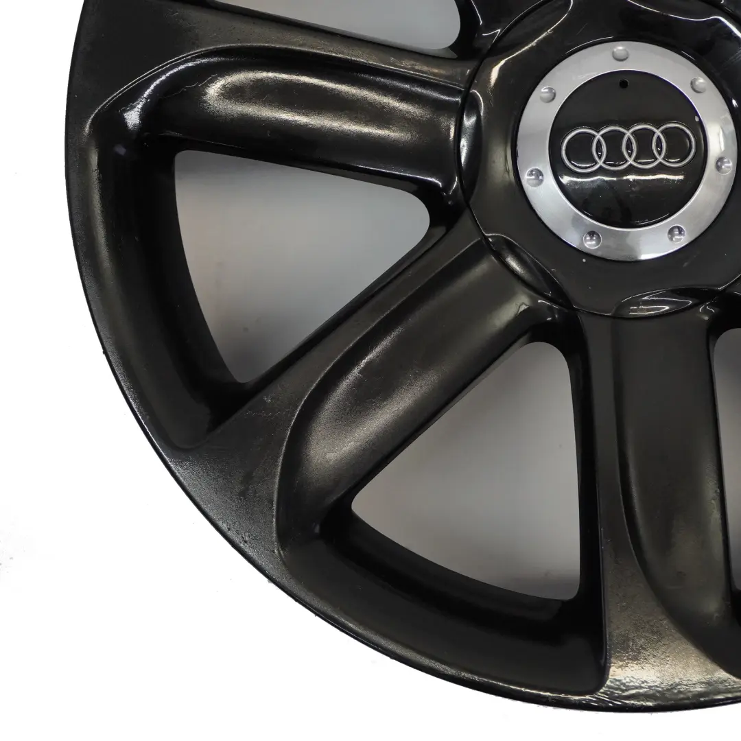 Audi TT Mk2 8J Black Alloy Wheel Rim 18" ET:52 9J 7-Spoke - SKU 8J0601025AC-4 - Part number 8J0601025AC