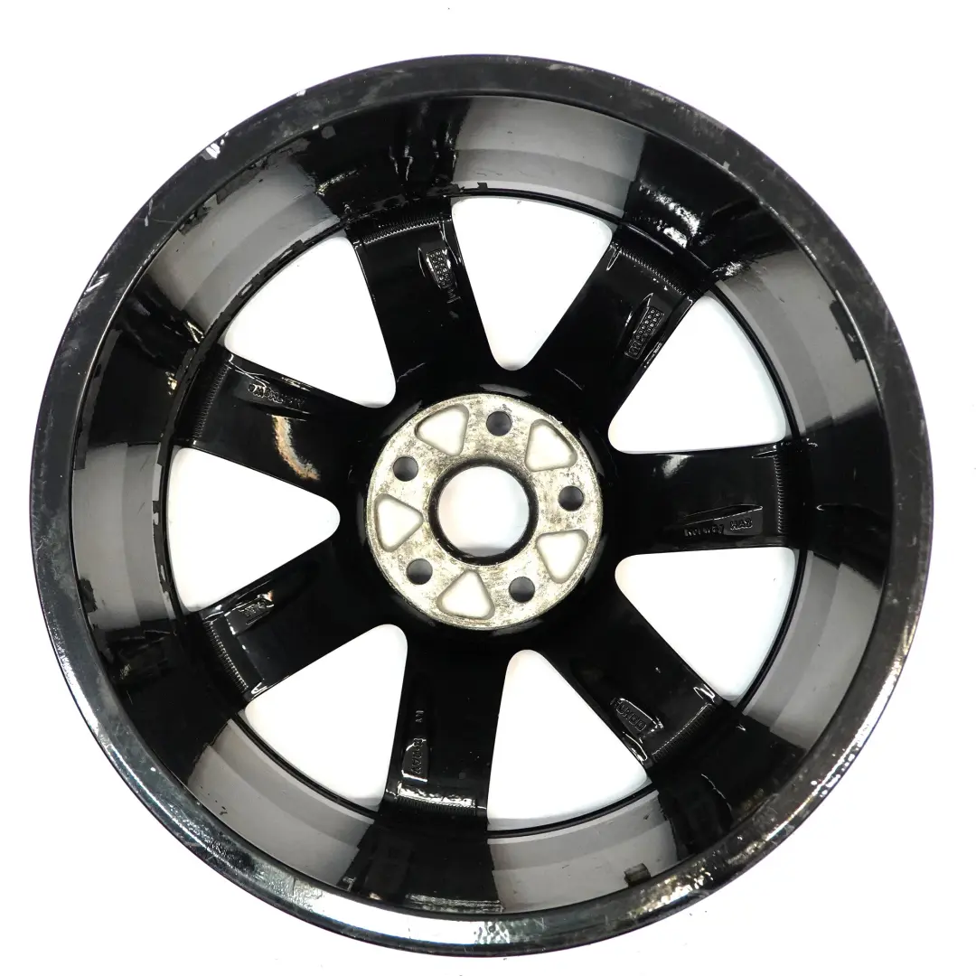 Audi TT Mk2 8J Black Alloy Wheel Rim 18" ET:52 9J 7-Spoke - SKU 8J0601025AC-4 - Part number 8J0601025AC