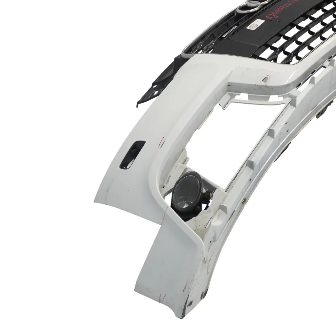 Front Bumper Trim Panel Covering Glacier White Pearl - S9R to Audi TT 8J with Part number 8J0807065B Audi TT 8J Front Bumper Trim Panel Covering Glacier White Pearl - S9R - SKU 8J0807065B-MGW - Part number 8J0807065B