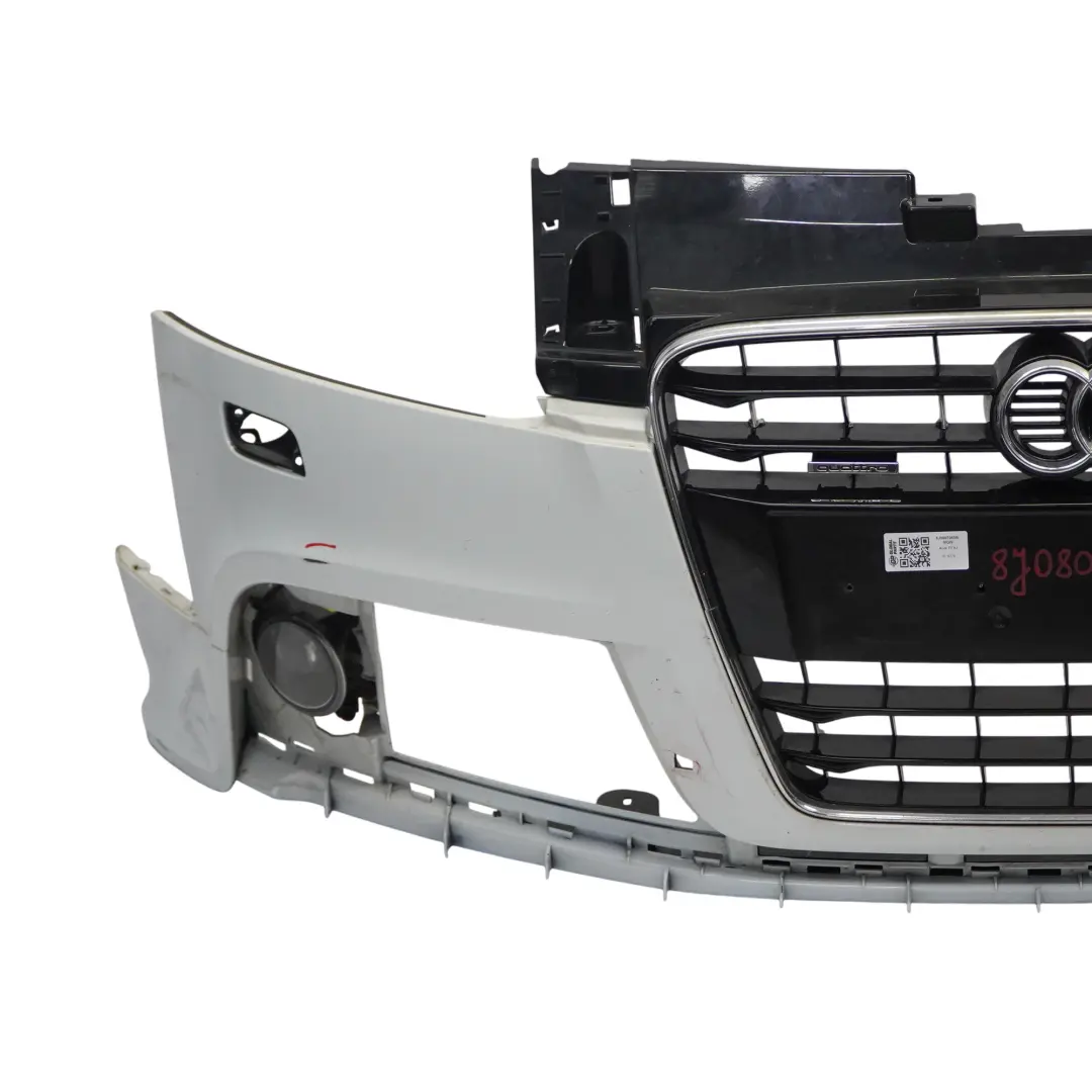 Front Bumper Trim Panel Covering Glacier White Pearl - S9R to Audi TT 8J with Part number 8J0807065B Audi TT 8J Front Bumper Trim Panel Covering Glacier White Pearl - S9R - SKU 8J0807065B-MGW - Part number 8J0807065B