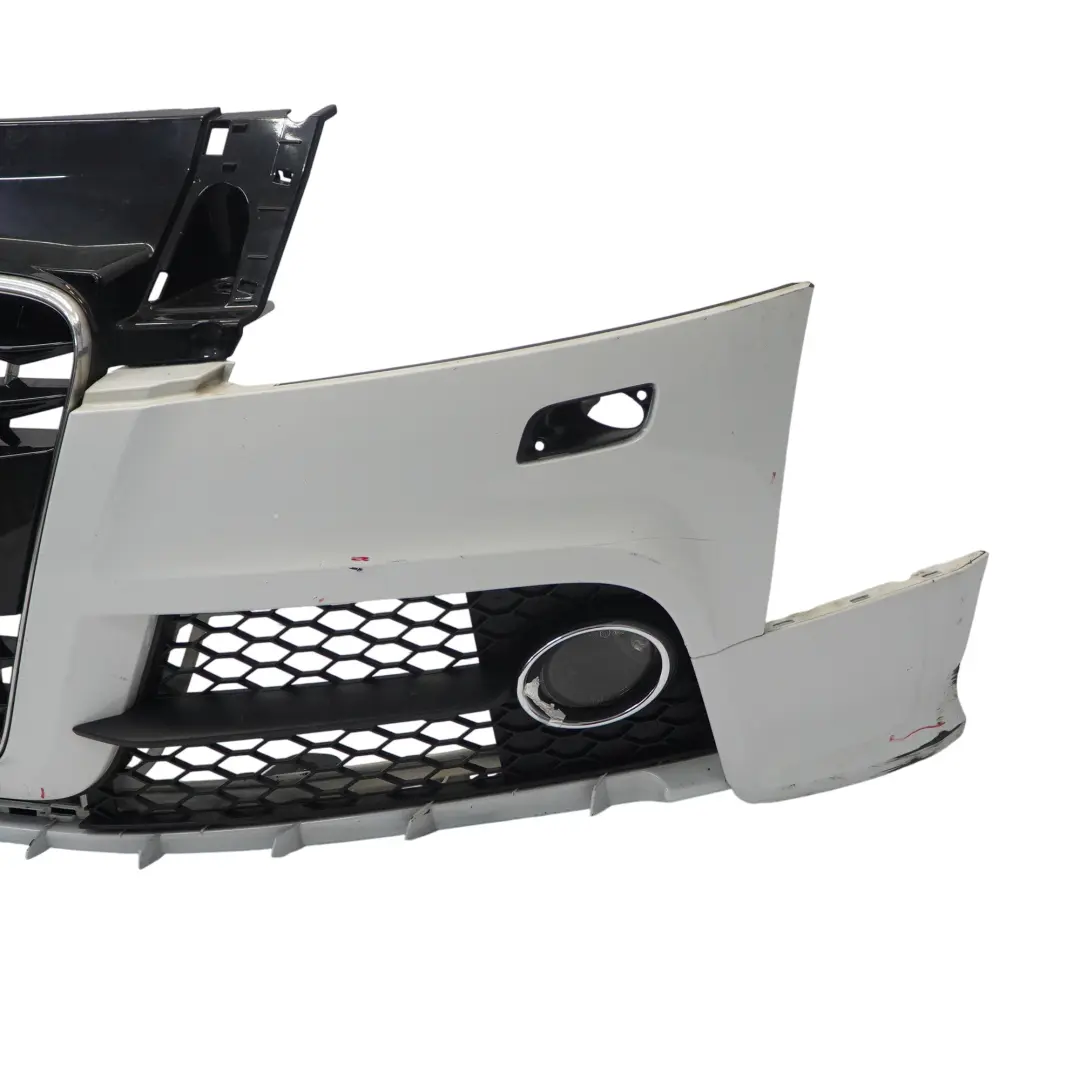 Front Bumper Trim Panel Covering Glacier White Pearl - S9R to Audi TT 8J with Part number 8J0807065B Audi TT 8J Front Bumper Trim Panel Covering Glacier White Pearl - S9R - SKU 8J0807065B-MGW - Part number 8J0807065B