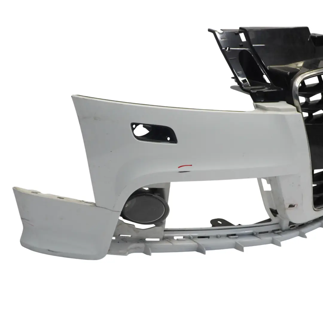 Front Bumper Trim Panel Covering Glacier White Pearl - S9R to Audi TT 8J with Part number 8J0807065B Audi TT 8J Front Bumper Trim Panel Covering Glacier White Pearl - S9R - SKU 8J0807065B-MGW - Part number 8J0807065B