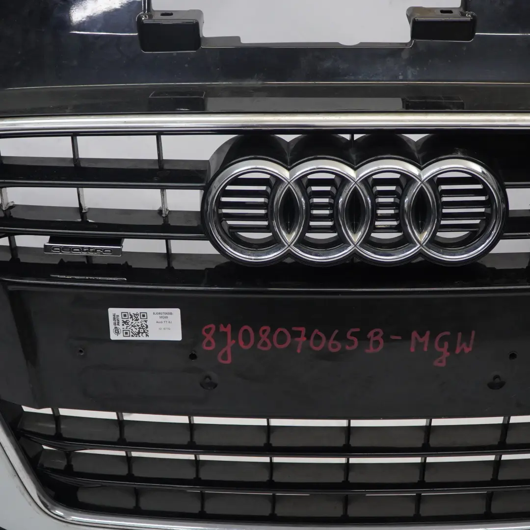 Front Bumper Trim Panel Covering Glacier White Pearl - S9R to Audi TT 8J with Part number 8J0807065B Audi TT 8J Front Bumper Trim Panel Covering Glacier White Pearl - S9R - SKU 8J0807065B-MGW - Part number 8J0807065B