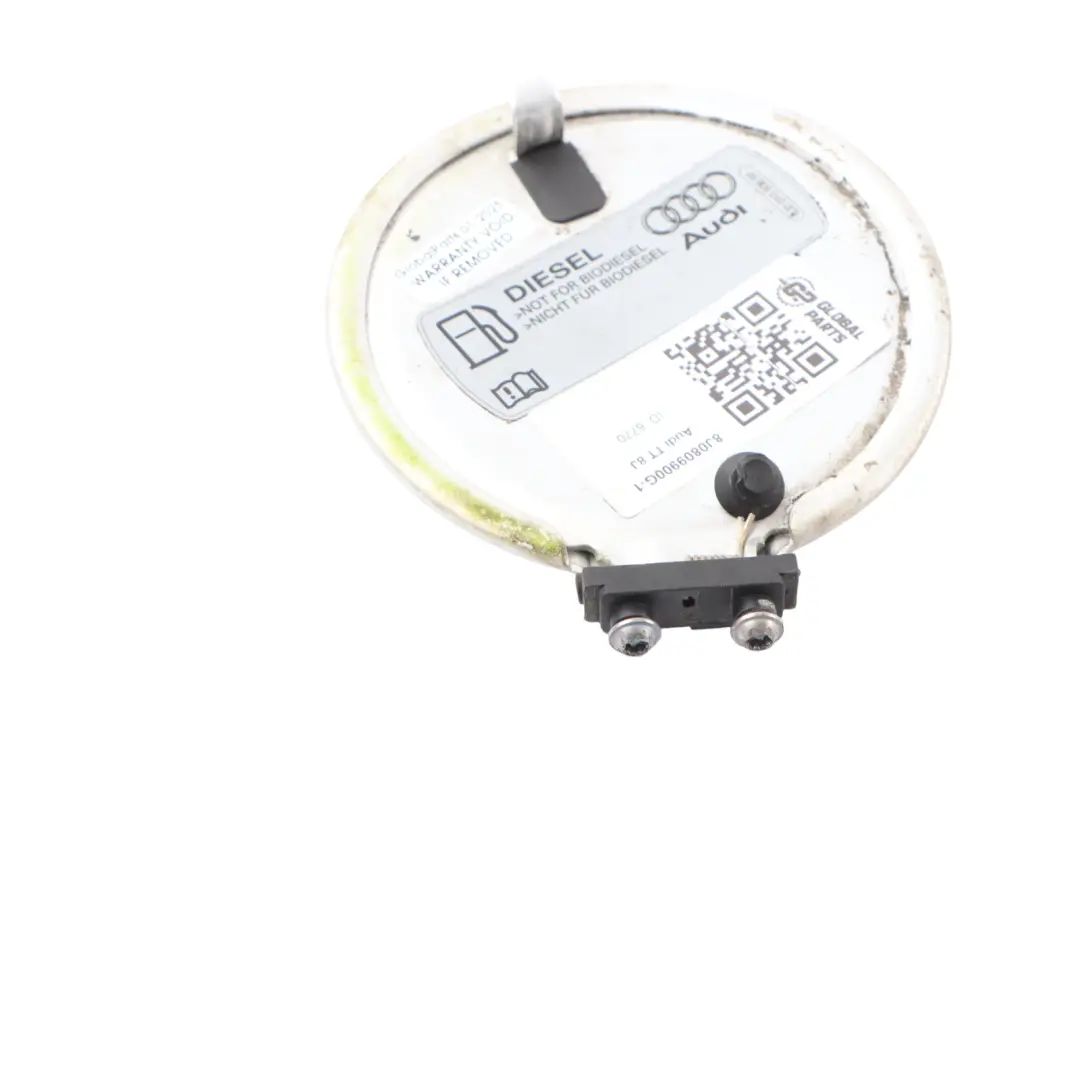 Audi TT 8J Diesel Scharnier Kraftstoff Tank Deckel Abdeckung Chrom - SKU 8J0809900G-1 - Teilenummer 8J0809900G