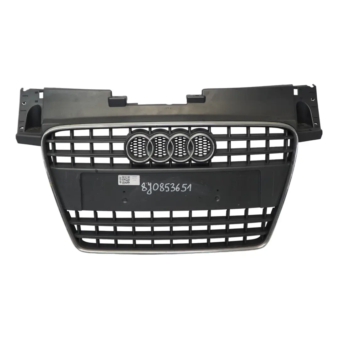 Grille centrale supérieure chocs avant Audi TT 8J panneau radiateur pour à propos du numéro de pièce 8J0853651 Grille centrale supérieure chocs avant Audi TT 8J panneau radiateur - SKU 8J0853651 - Numéro de pièce 8J0853651