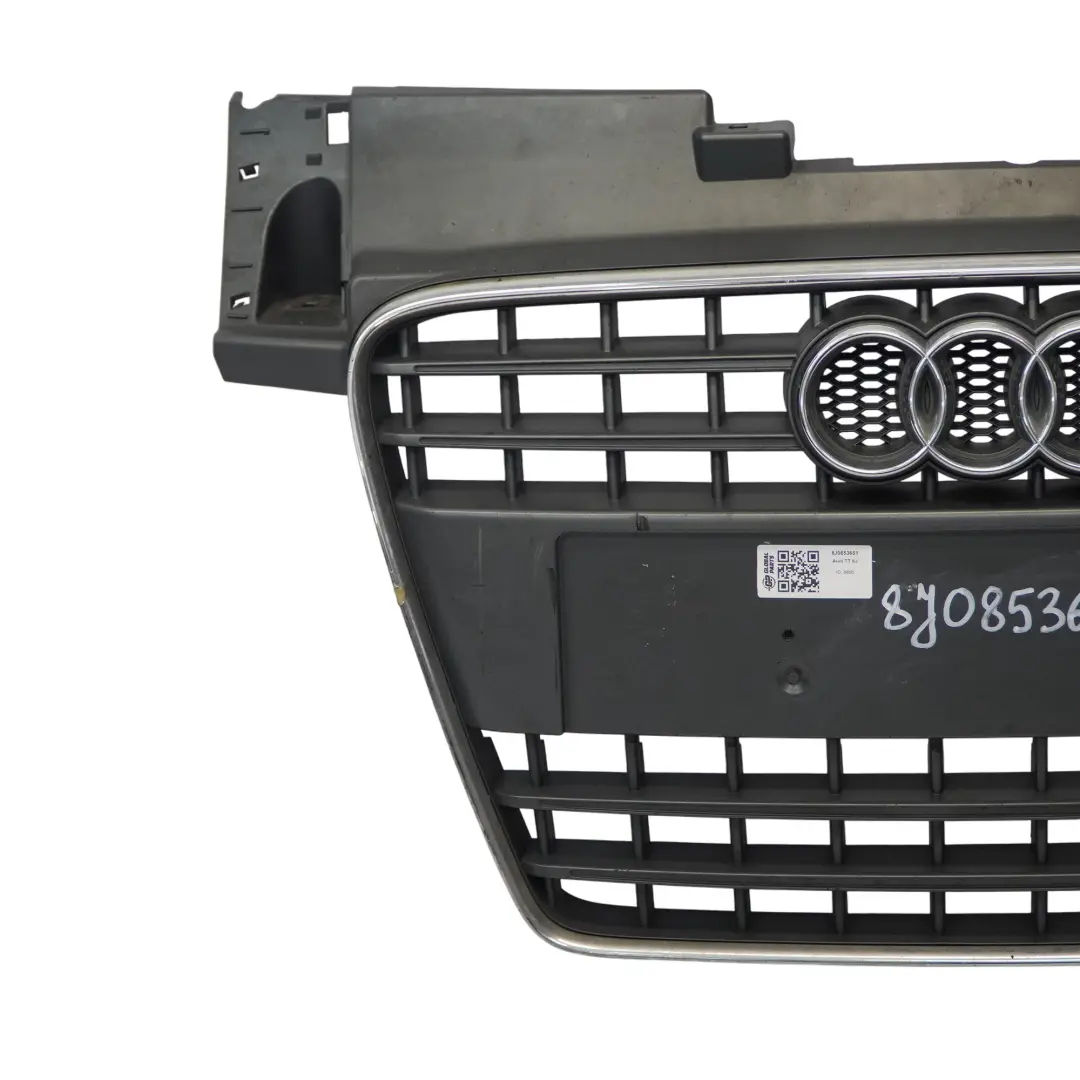 Audi TT 8J Front Stoß Stange Mitte Oberer Kühler Grill - SKU 8J0853651 - Teilenummer 8J0853651