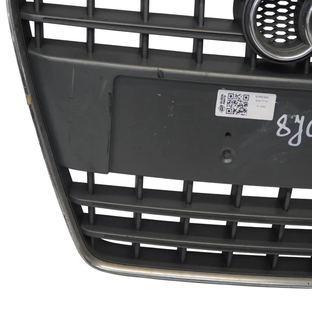 Front Bumper Centre Upper Grille Radiator Panel to Audi TT 8J with Part number 8J0853651 Audi TT 8J Front Bumper Centre Upper Grille Radiator Panel - SKU 8J0853651 - Part number 8J0853651
