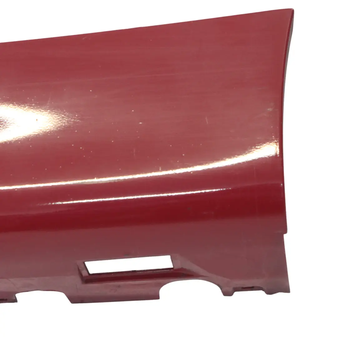 Faldón lateral para umbral derecho pintado individualmente en rojo para Audi TT 8J con número de pieza 8J0853855D Audi TT 8J Faldón lateral para umbral derecho pintado individualmente en rojo - SKU 8J0853855D-RED - Número de pieza 8J0853855D