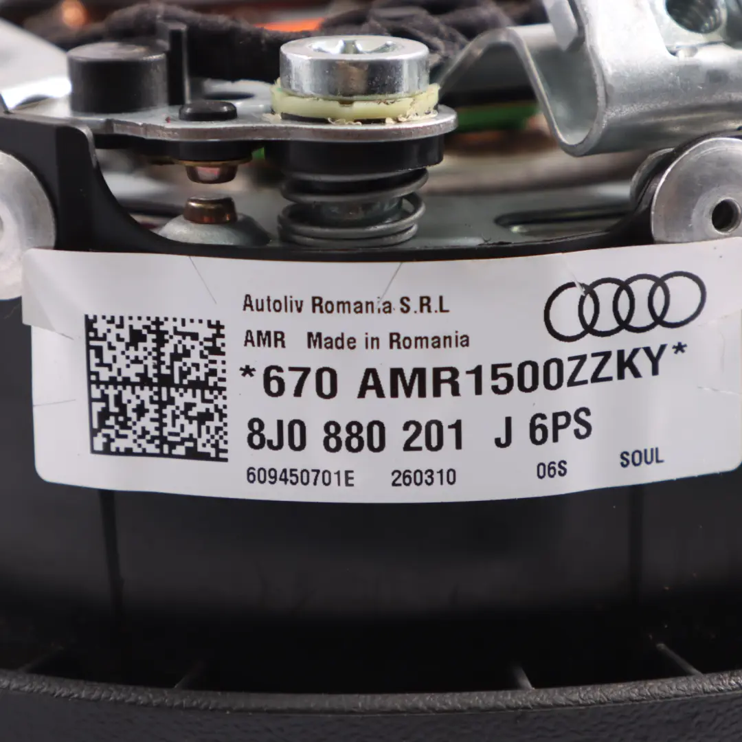 Audi TT 8J Driver Side Sport Steering Wheel Air Module Unit - SKU 8J0880201J - Part number 8J0880201J