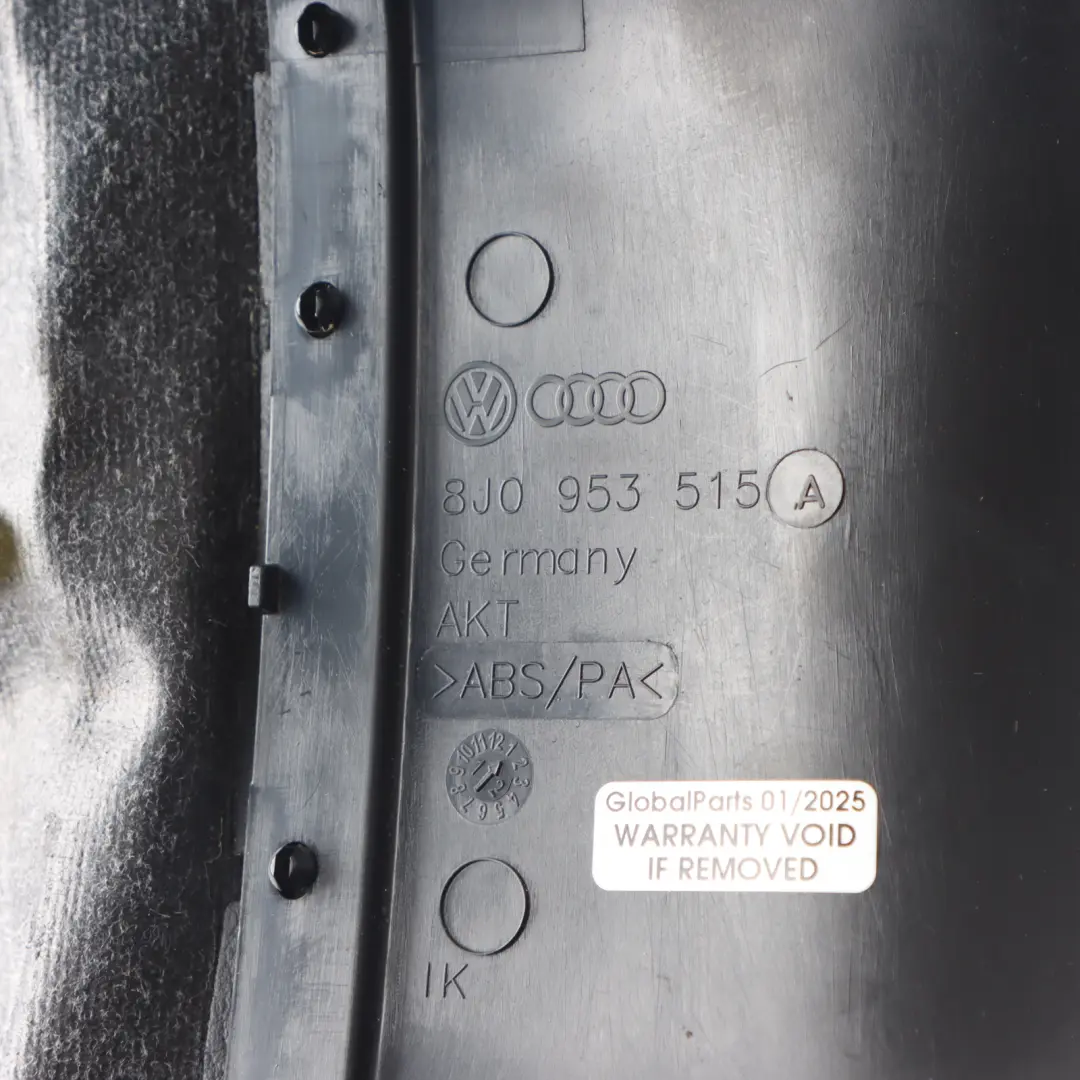 Steering Column Surround Cowl Trim Cover Panel Upper Top to Audi TT 8J with Part number 8J0953515A Audi TT 8J Steering Column Surround Cowl Trim Cover Panel Upper Top - SKU 8J0953515A - Part number 8J0953515A