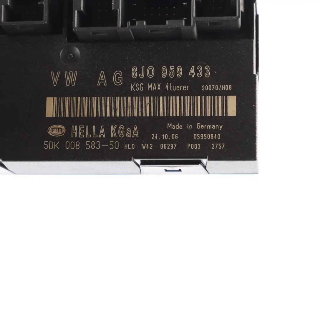 Audi TT 8J Karosserie Steuergerät Komfort Einheit Modul BCM - SKU 8J0959433 - Teilenummer 8J0959433