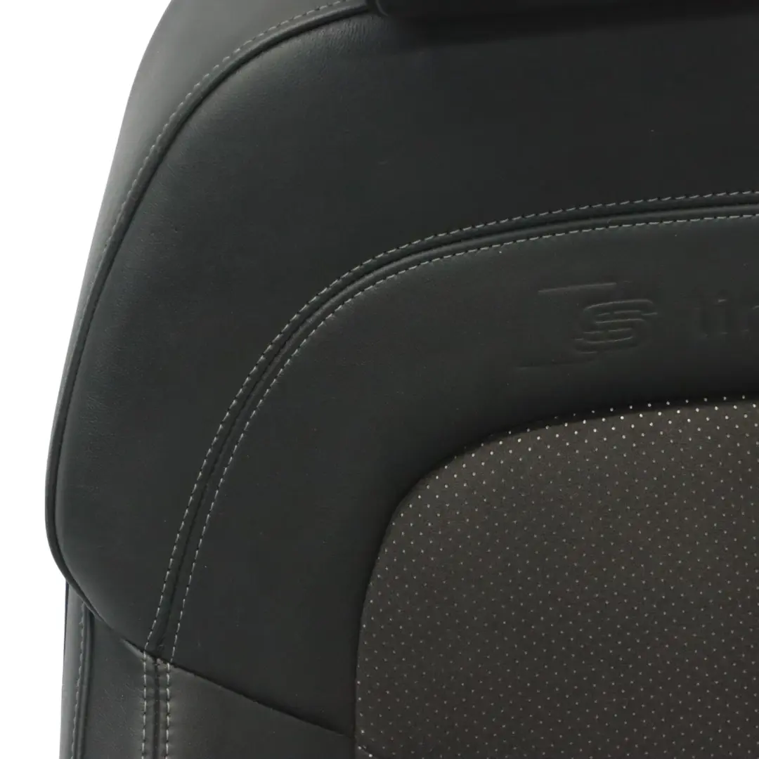 Audi TT 8J Coupe Sport Sitz Vorne Links S-Line Beheizt Alcantara Leder Schwarz - SKU 8J8881805AJ-1 - Teilenummer 8J8881805AJ