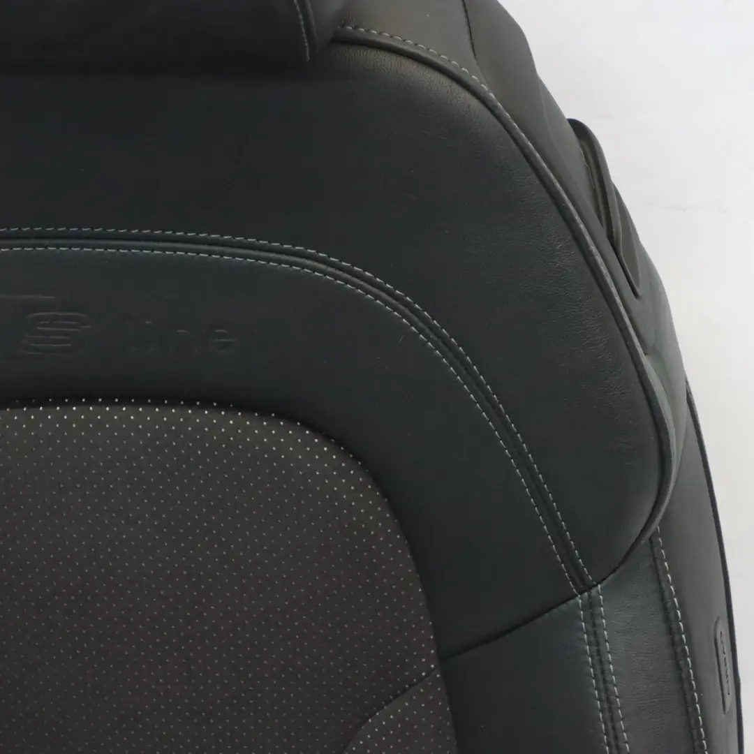 Audi TT 8J Coupe Sport Sitz Vorne Links S-Line Beheizt Alcantara Leder Schwarz - SKU 8J8881805AJ-1 - Teilenummer 8J8881805AJ