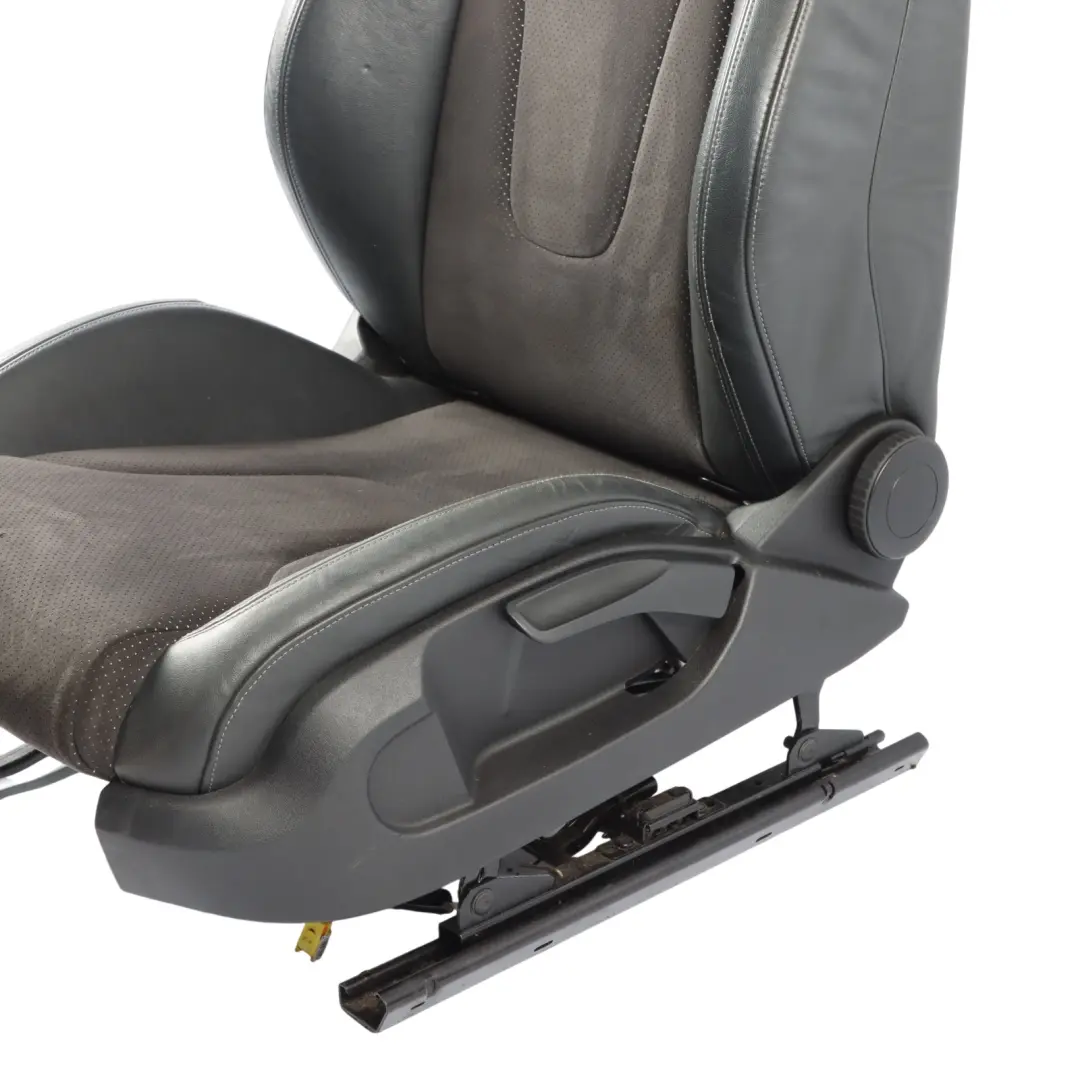 Front Left N/S S-Line Alcantara Leather Black Grey to Audi TT 8J Coupe Sport Seat with Part number 8J8881805AJ Audi TT 8J Coupe Sport Seat Front Left N/S S-Line Alcantara Leather Black Grey - SKU 8J8881805AJ - Part number 8J8881805AJ