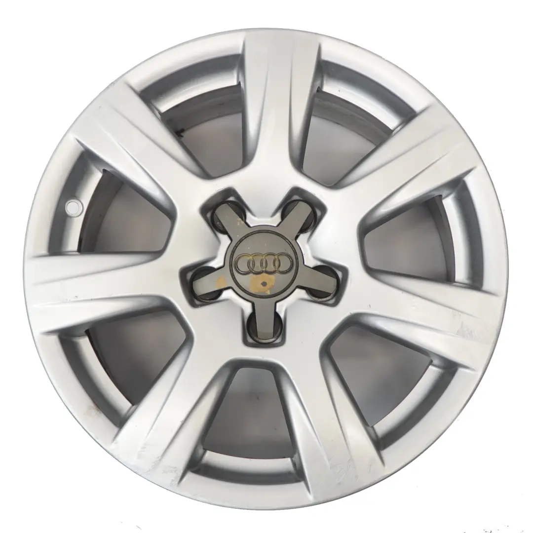 Audi A4 B8 8K Argento Cerchio In Lega 16" ET:45 7,5J 7-Spoke - SKU 8K0601025A-1 - Numero di parte 8K0601025A