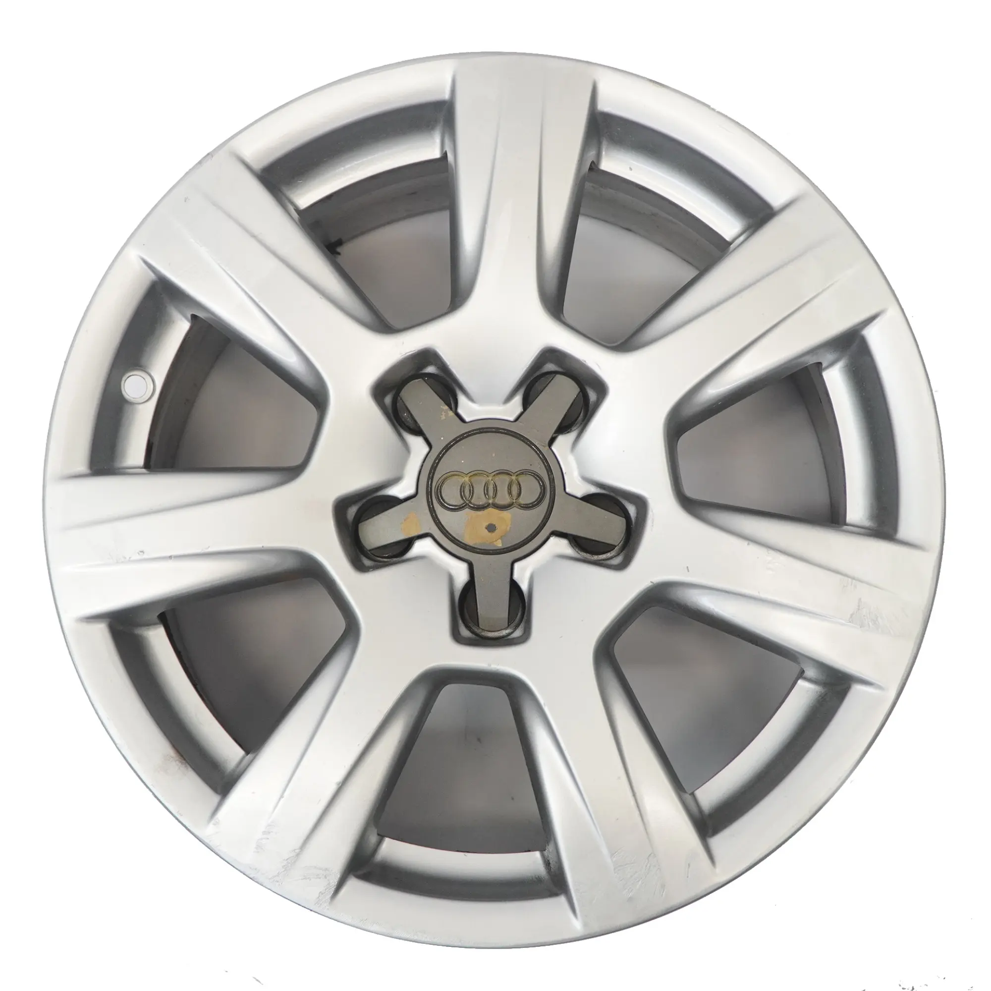 Audi A4 B8 8K Argento Cerchio In Lega 16" ET:45 7,5J 7-Spoke 8K0601025A
