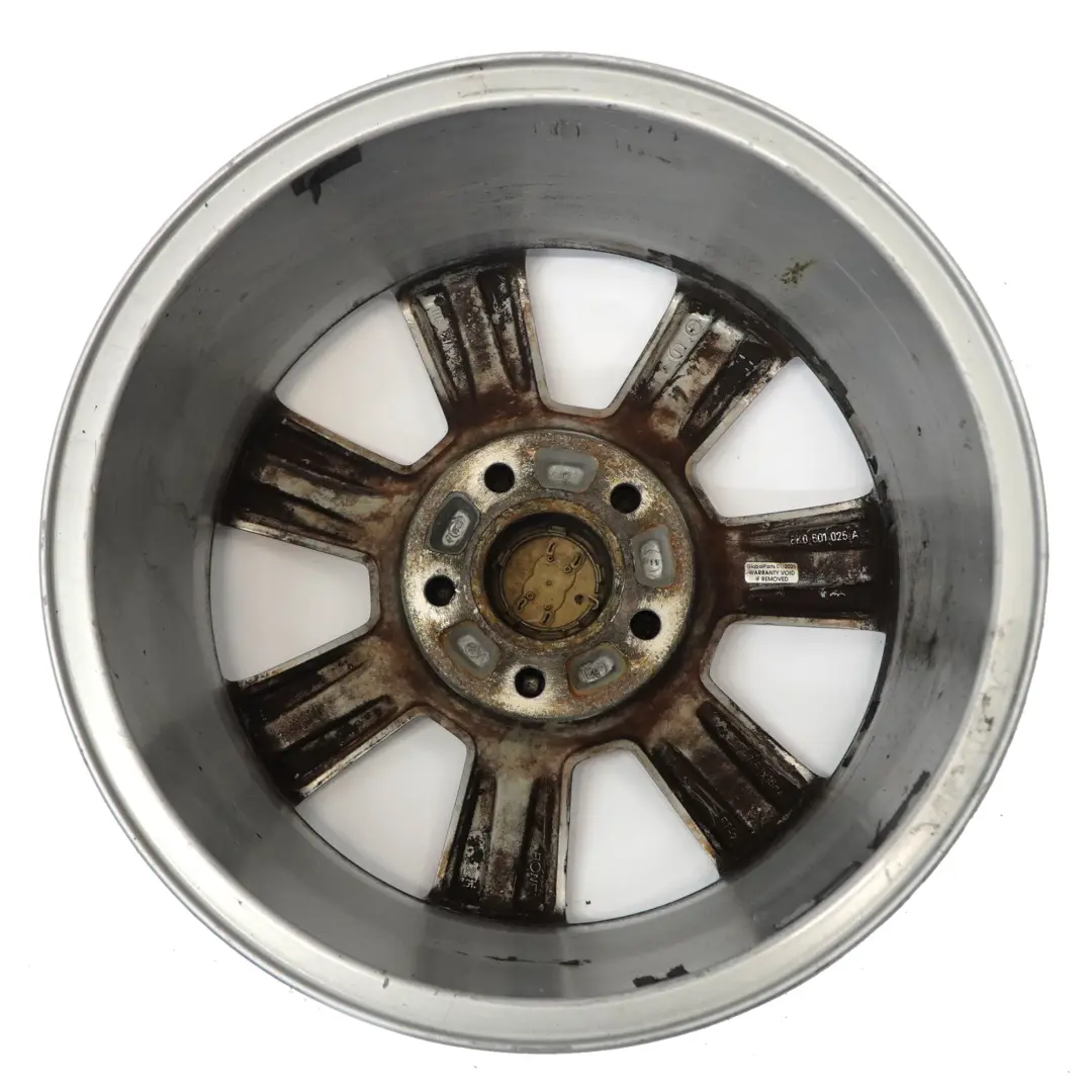 Audi A4 B8 8K Argento Cerchio In Lega 16" ET:45 7,5J 7-Spoke - SKU 8K0601025A-1 - Numero di parte 8K0601025A