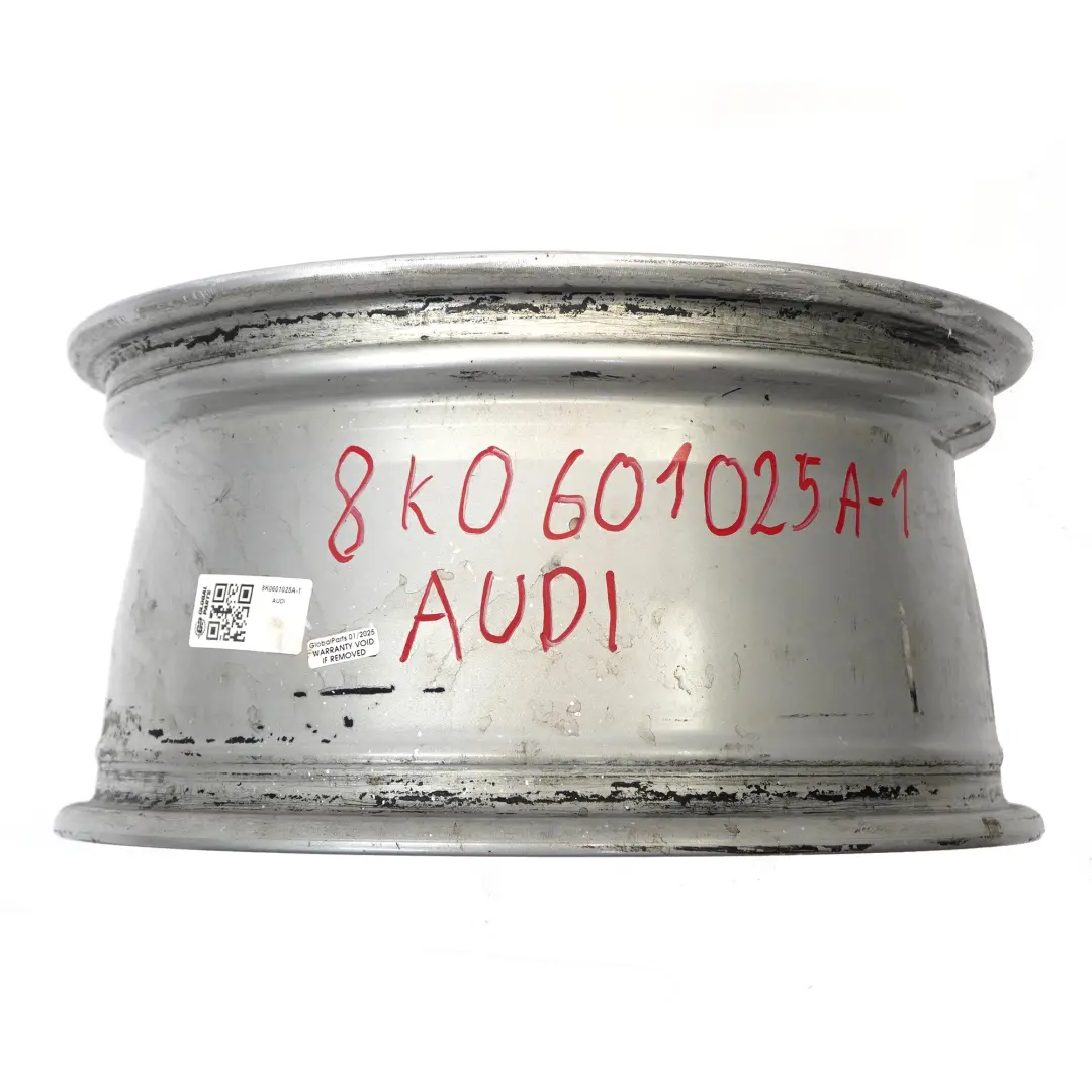Audi A4 B8 8K Argento Cerchio In Lega 16" ET:45 7,5J 7-Spoke - SKU 8K0601025A-1 - Numero di parte 8K0601025A