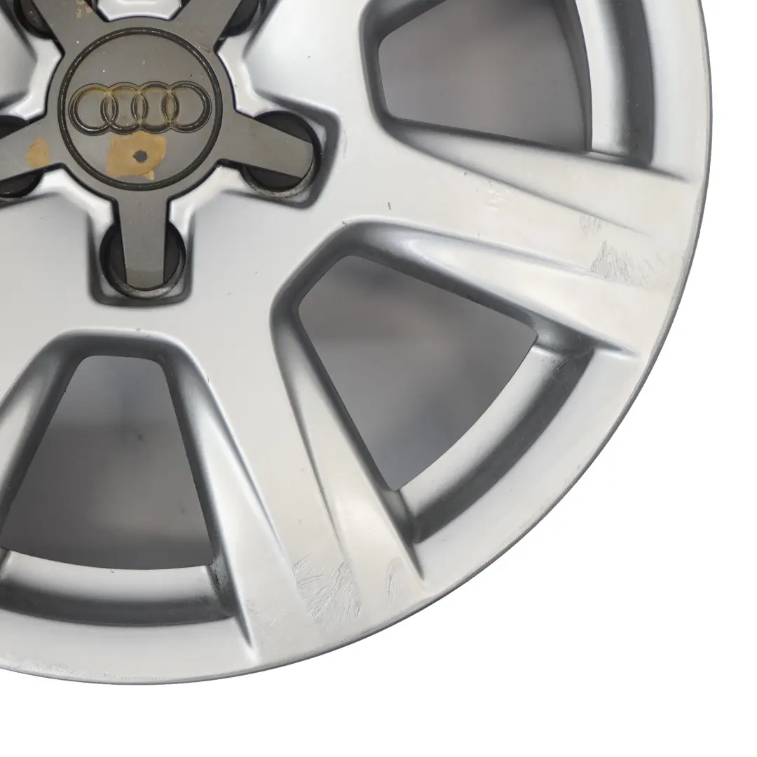 Audi A4 B8 8K Argento Cerchio In Lega 16" ET:45 7,5J 7-Spoke - SKU 8K0601025A-1 - Numero di parte 8K0601025A