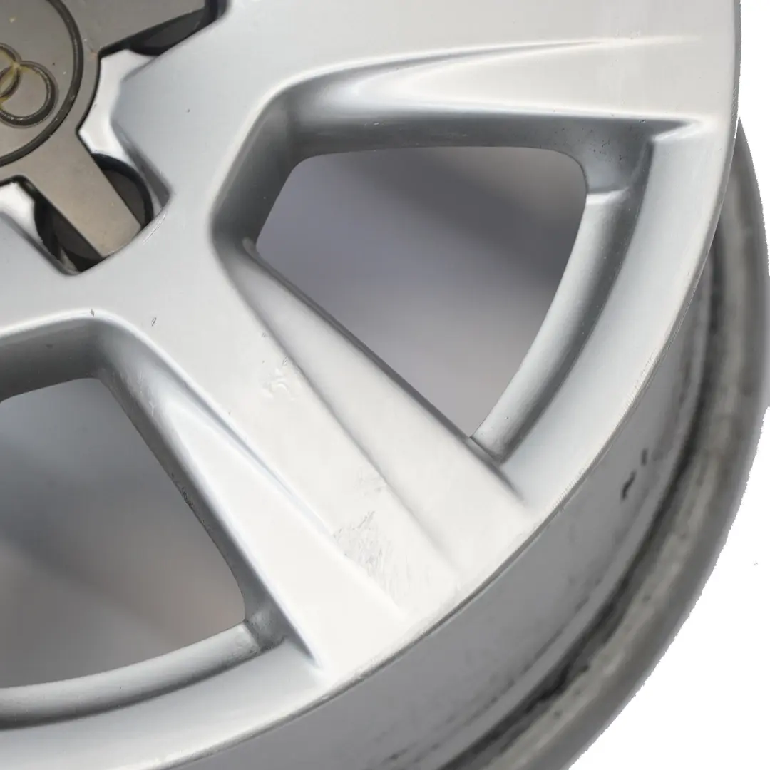 Audi A4 B8 8K Argento Cerchio In Lega 16" ET:45 7,5J 7-Spoke - SKU 8K0601025A-1 - Numero di parte 8K0601025A