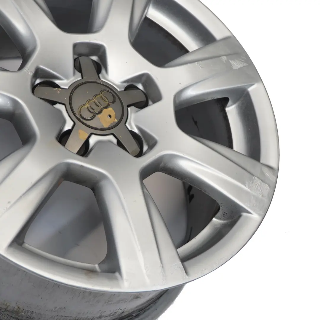Audi A4 B8 8K Argento Cerchio In Lega 16" ET:45 7,5J 7-Spoke - SKU 8K0601025A-1 - Numero di parte 8K0601025A