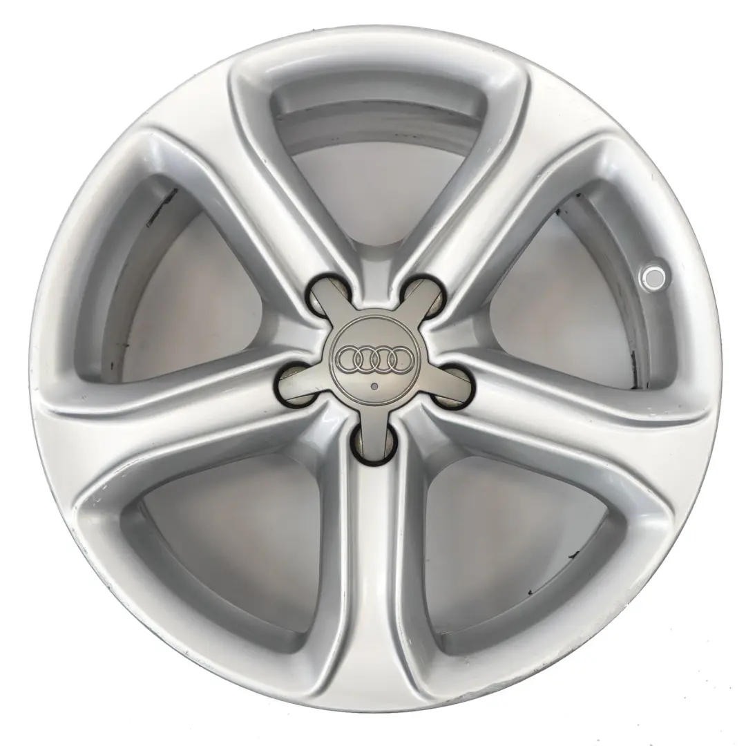 Audi A4 B8 8K Argento Cerchio In Lega 17" ET:45 7,5J Star Spoke - SKU 8K0601025CE-2 - Numero di parte 8K0601025CE