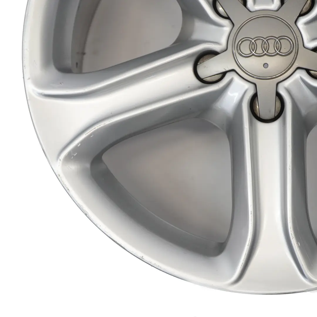 Audi A4 B8 8K Srebrna Felga Aluminiowa 17" ET:45 7,5J - SKU 8K0601025CE-2 - Numer Części 8K0601025CE