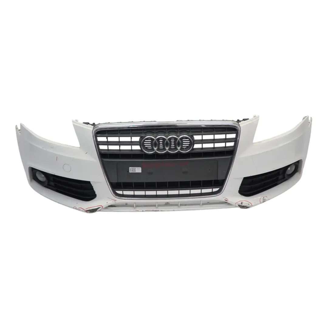 Audi A4 B8 Przedni Zderzak Ibis White Biały - Y9C - SKU 8K0807105-IWH - Numer Części 8K0807105