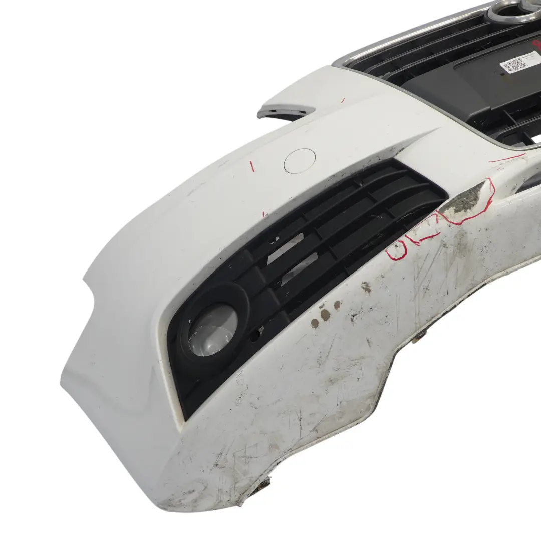 Front Bumper Trim Panel Cover Ibis White - Y9C to Audi A4 B8 with Part number 8K0807105 Audi A4 B8 Front Bumper Trim Panel Cover Ibis White - Y9C - SKU 8K0807105-IWH - Part number 8K0807105