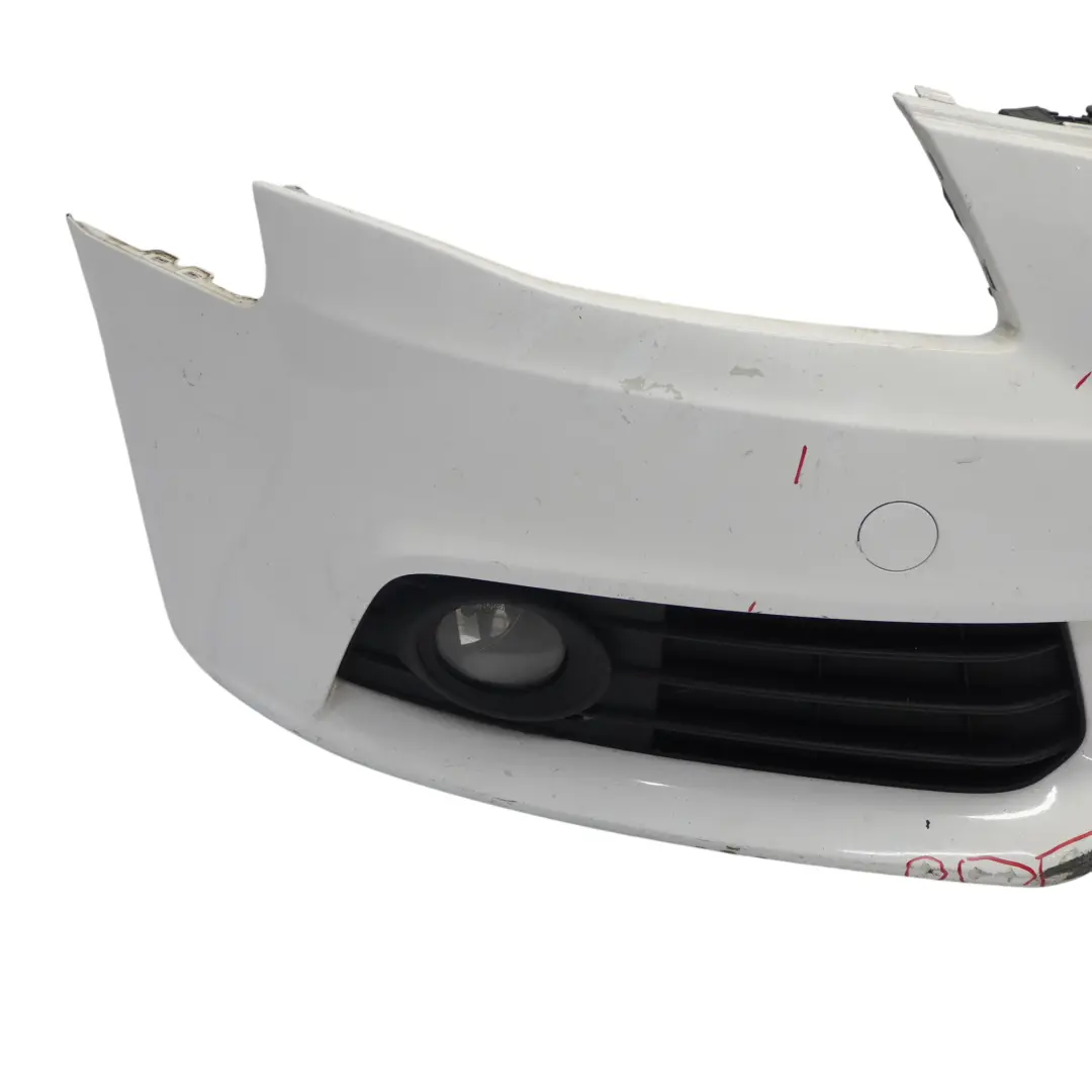 Audi A4 B8 Front Bumper Trim Panel Cover Ibis White - Y9C - SKU 8K0807105-IWH - Part number 8K0807105