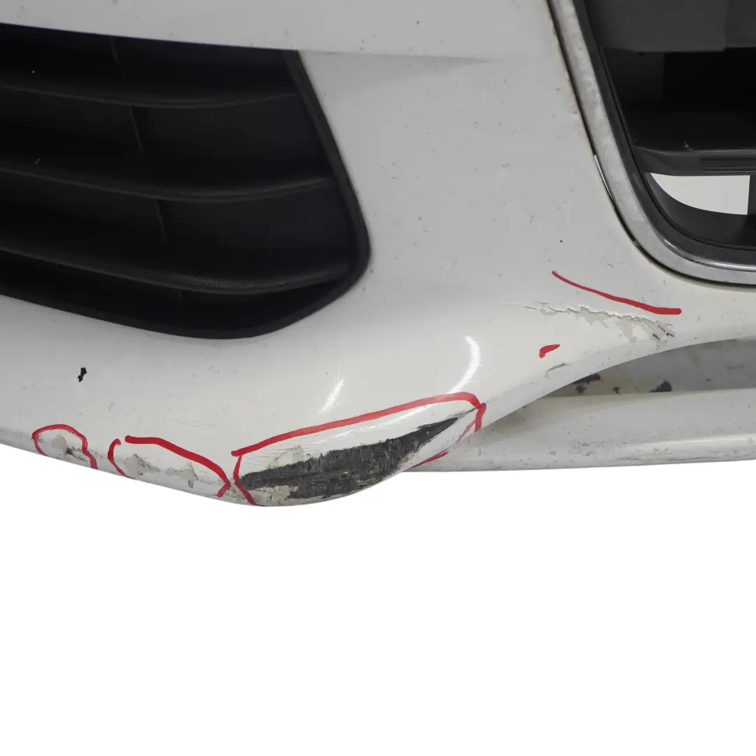Audi A4 B8 Front Bumper Trim Panel Cover Ibis White - Y9C - SKU 8K0807105-IWH - Part number 8K0807105