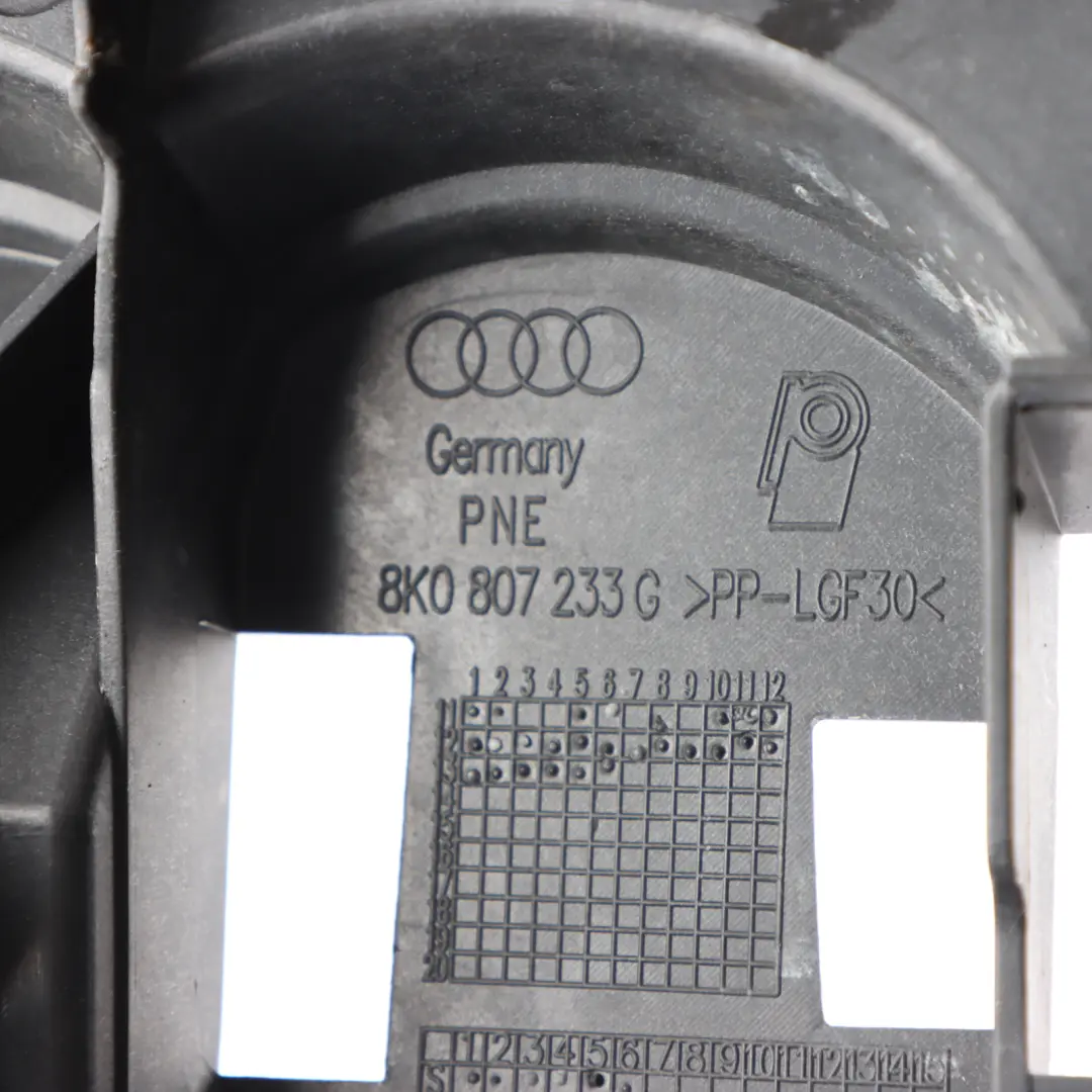 Front Bumper Centre Upper Grille Radiator Panel to Audi A4 B8 with Part number 8K0807233G Audi A4 B8 Front Bumper Centre Upper Grille Radiator Panel - SKU 8K0807233G - Part number 8K0807233G