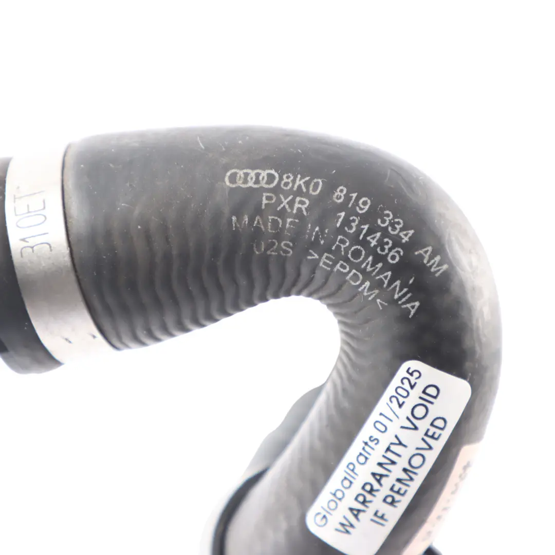 Audi A4 B8 2.0 TFSI CDNC Petrol Engine Coolant Hose Line Tube - SKU 8K0819334AM - Part number 8K0819334AM