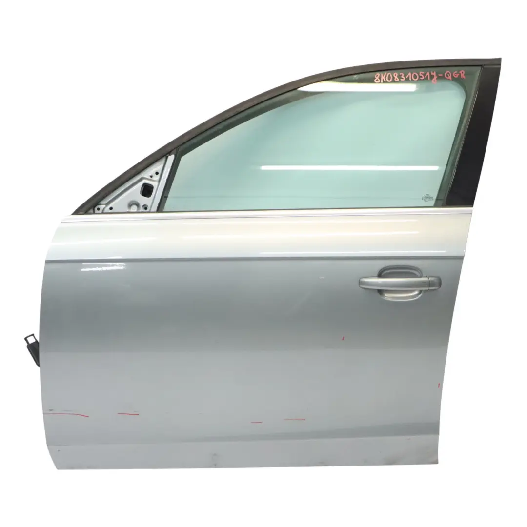 Front Door Left N/S Quartz Grey Metallic - Y7G to Audi A4 B8 with Part number 8K0831051J Audi A4 B8 Front Door Left N/S Quartz Grey Metallic - Y7G - SKU 8K0831051J-QGR - Part number 8K0831051J