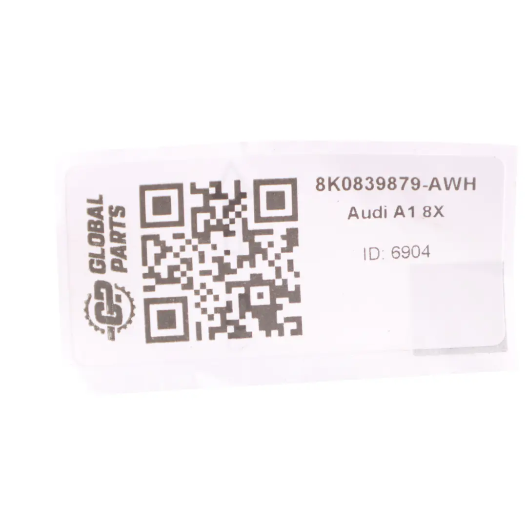 Audi A1 8X Coprimaniglia Anteriore Posteriore Passeggero Bianco Amalfi - Y9K - SKU 8K0839879-AWH - Numero di parte 8K0839879