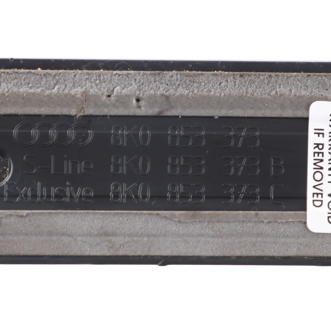 Audi A4 B8 Listwa Progowa Wewnętrzna Osłona Progu Lewa Przednia - SKU 8K0853373 - Numer Części 8K0853373