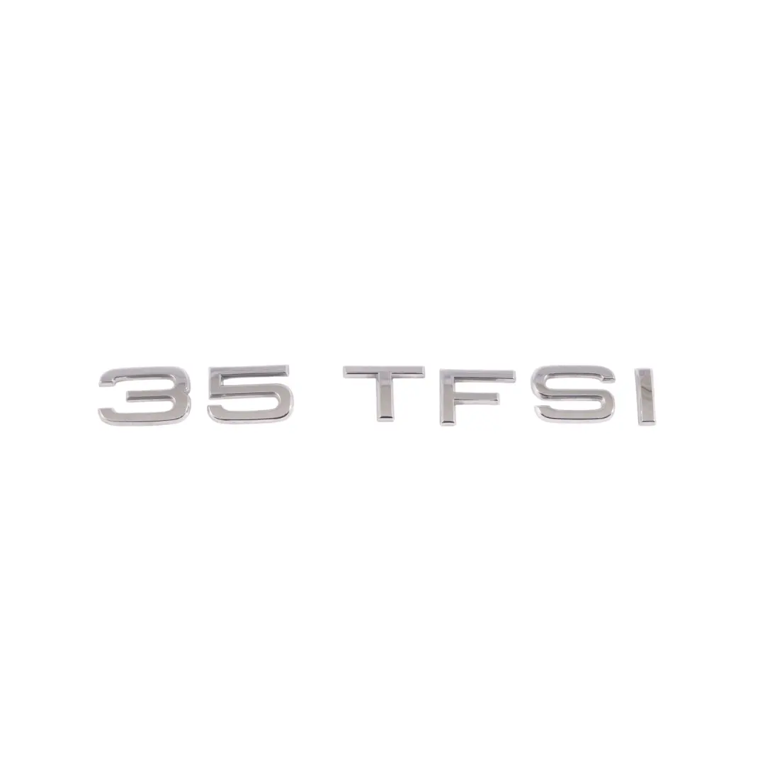 Audi A4 B9 Rear Hatch Trunk Boot Lid Emblem 35 TFSI Chrome - SKU 8K0853744A - Part number 8K0853744A