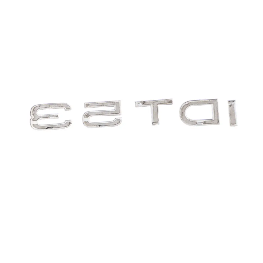 Audi A3 8V A4 B8 Diesel Logo Trasero Emblema Lettering 35 TDI Cromo - SKU 8K0853744D - Número de pieza 8K0853744D