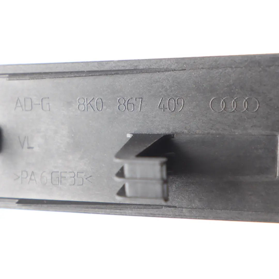 Audi A4 B8 Garniture de Porte Avant Gauche Décor Intérieur Aluminium A - SKU 8K0867409 - Numéro de pièce 8K0867409