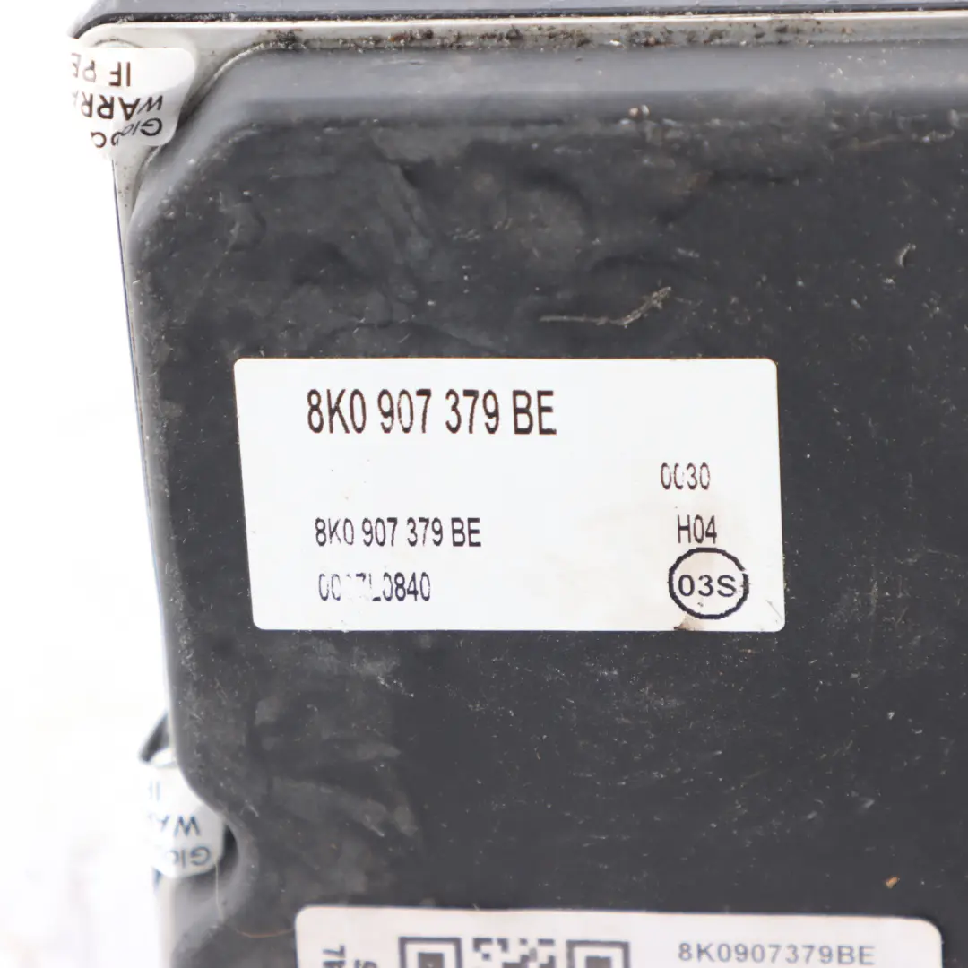 Brake Pump ABS Audi S4 B8 S5 8T Module Hydraulic Braking Unit to with Part number 8K0907379BE Brake Pump ABS Audi S4 B8 S5 8T Module Hydraulic Braking Unit - SKU 8K0907379BE - Part number 8K0907379BE