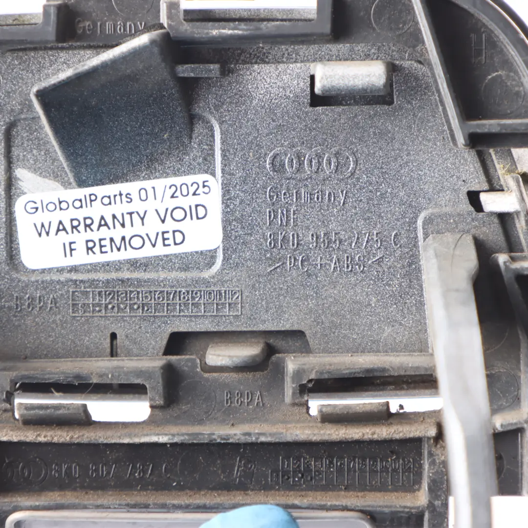 Headlight Washer Cover Cap Trim Left N/S Ice Silver X7W 8K0955275C to Audi A4 B8 with Part number 8K0955275G Audi A4 B8 Headlight Washer Cover Cap Trim Left N/S Ice Silver X7W 8K0955275C - SKU 8K0955275G-ICS - Part number 8K0955275G