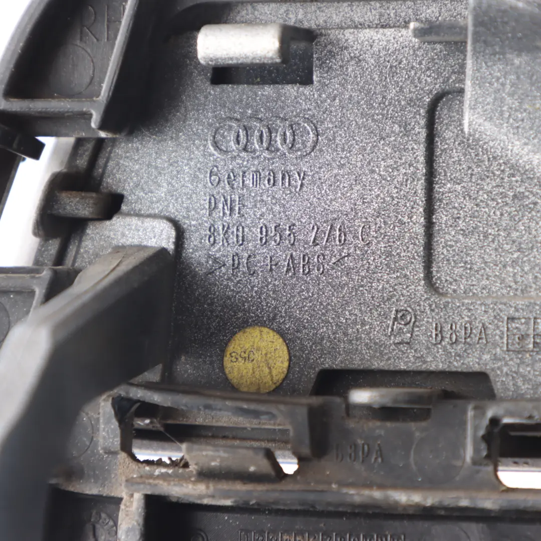Audi A4 B8 Headlight Washer Cover Cap Trim Right O/S Ice Silver X7W 8K0955276C - SKU 8K0955276G-ICS - Part number 8K0955276G