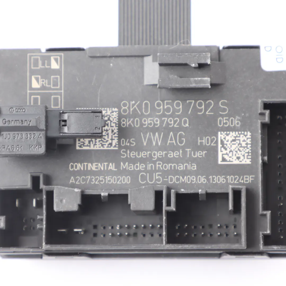 Audi A4 B8 Module De Commande De Porte Avant Côté Passager - SKU 8K0959792S - Numéro de pièce 8K0959792S