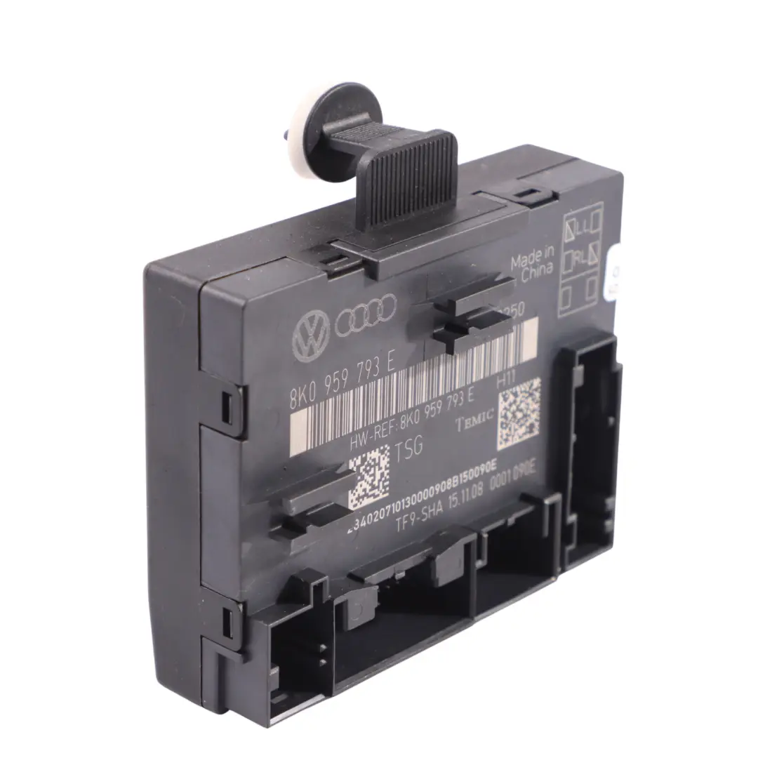 Door Module Front Drive Side Control Unit ECU to Audi A4 B8 with Part number 8K0959793E Audi A4 B8 Door Module Front Drive Side Control Unit ECU - SKU 8K0959793E - Part number 8K0959793E