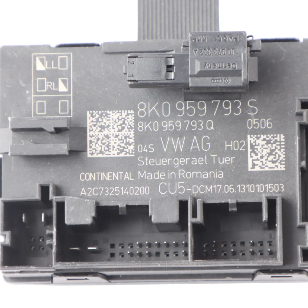 Tür Steuergerät Vorne ECU für Audi A4 B8 mit Teilenummer 8K0959793S Audi A4 B8 Tür Steuergerät Vorne ECU - SKU 8K0959793S - Teilenummer 8K0959793S
