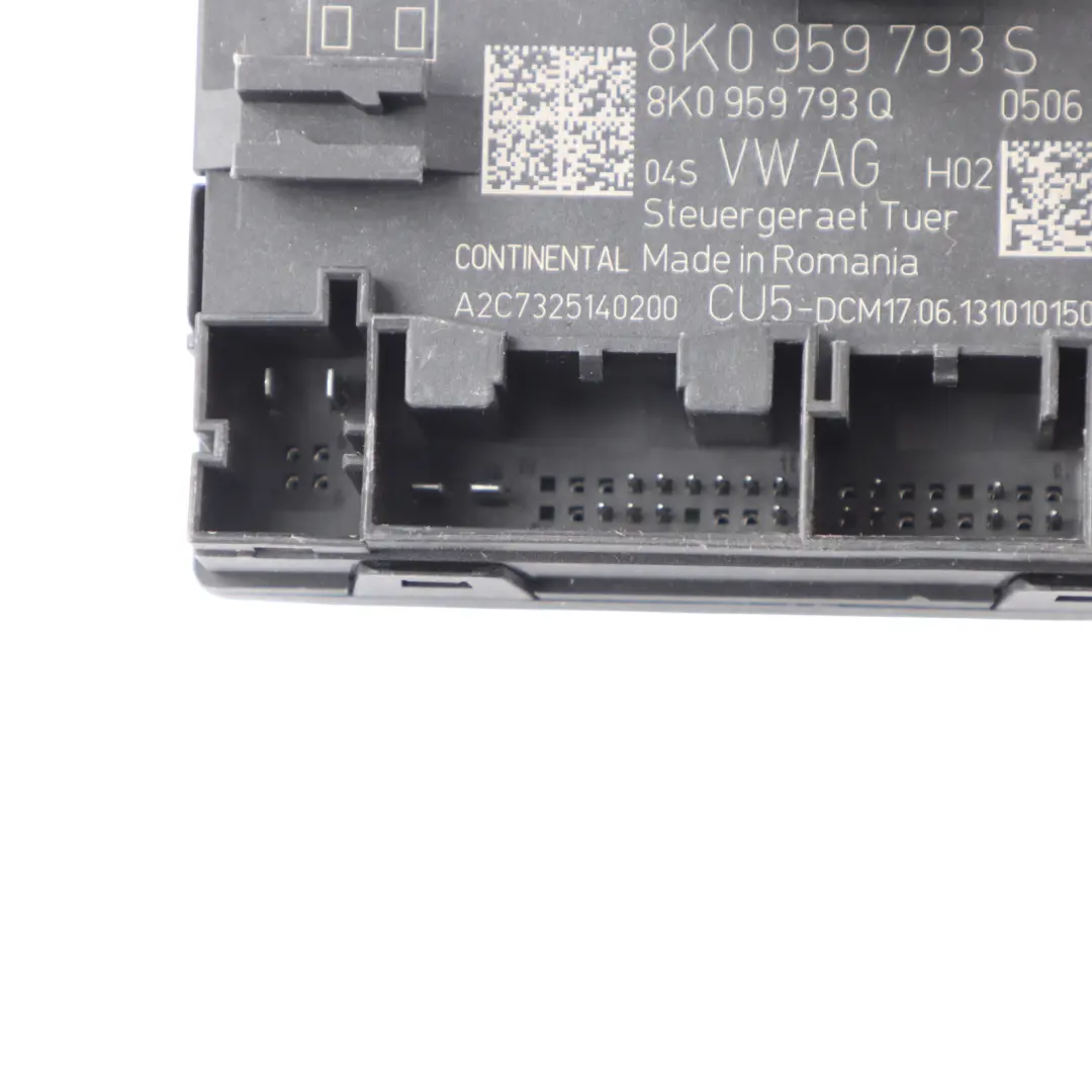 Moduł Sterujący Przednimi Drzwiami do Audi A4 B8 o numerze 8K0959793S Audi A4 B8 Moduł Sterujący Przednimi Drzwiami - SKU 8K0959793S - Numer Części 8K0959793S