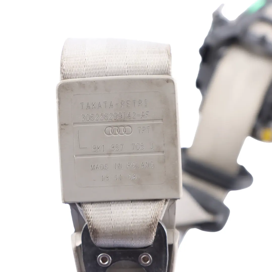 Audi A4 B8 Front Seat Belt Seatbelt Left N/S Upper Tensioner - SKU 8K1857705J-2 - Part number 8K1857705J