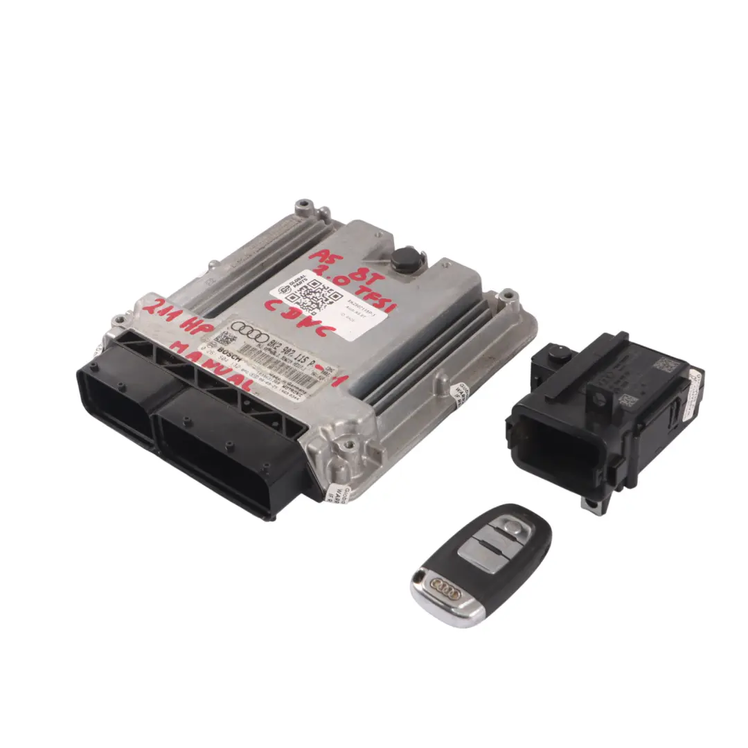 Audi A5 8T A4 B8 8K 2.0 TFSI CDNC 211PS Motor ECU Kit Schlüss Zündung - SKU 8K2907115P-1 - Teilenummer 8K2907115P