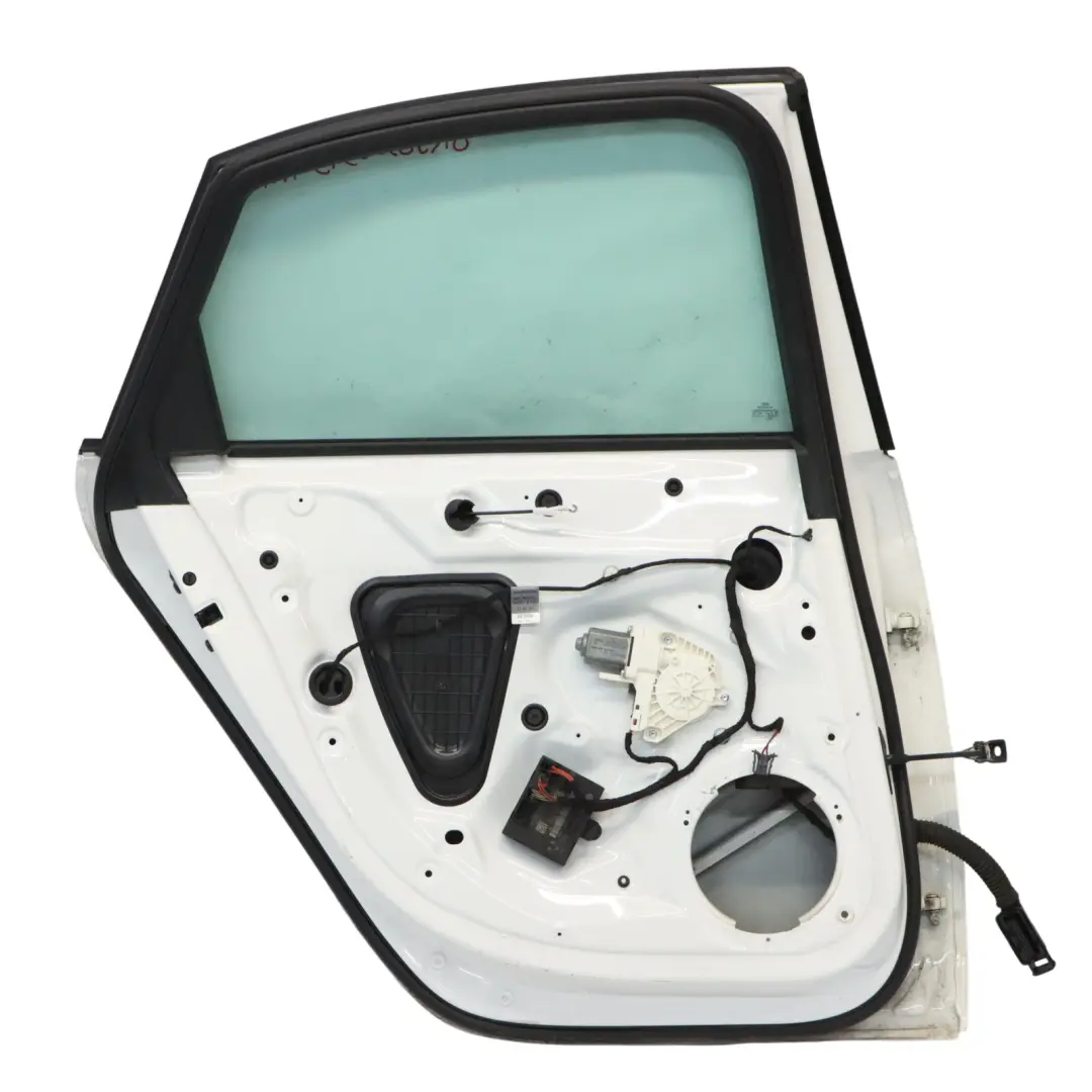 Audi A4 B8 Limousine Rear Door Left N/S Ibis White - Y9C - SKU 8K5833051D-IWH - Part number 8K5833051D